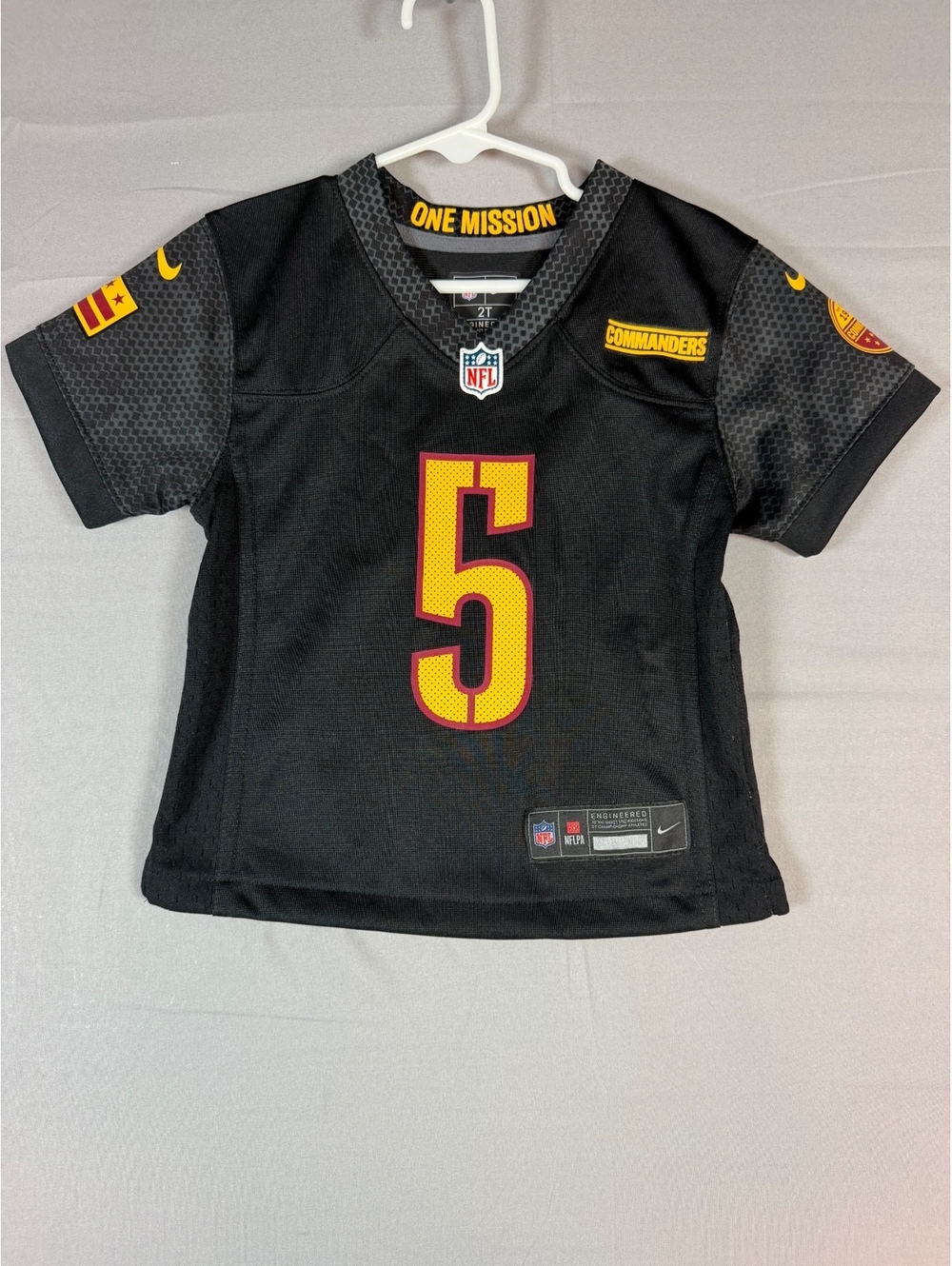 Nike Washington Commanders Jayden Daniels #5 Jersey Size 2T